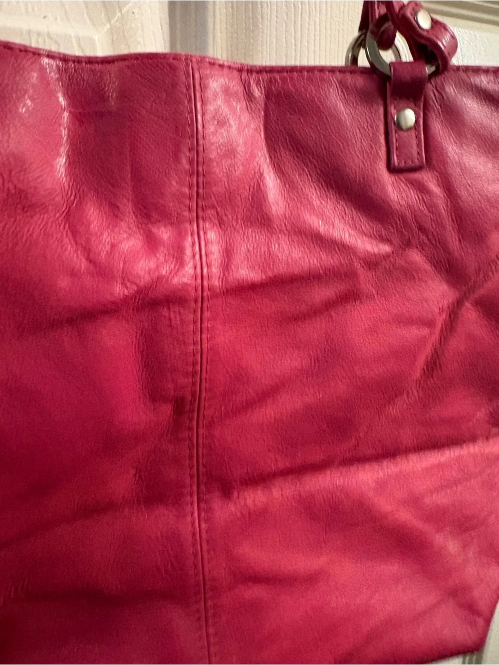 Wilsons Leather Pink Leather Shoulder Tote
